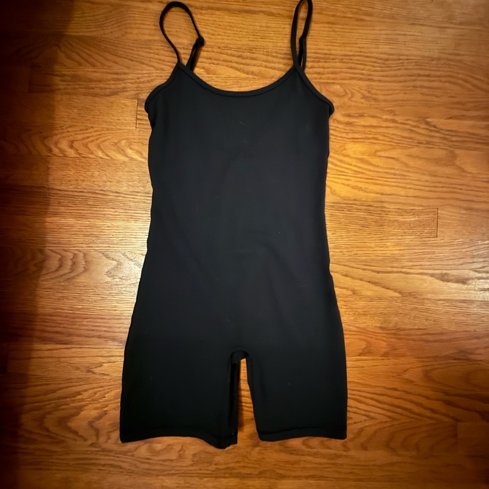 Aritzia Black Rhythm 7” Romper